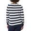 Amazon Essentials Damen Leichter, Langärmeliger Pullover Mit Rundhalsausschnitt (Erhältlich in Übergröße), Marineblau Weiß Rugby-Streifen, XL