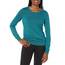 Amazon Essentials Damen Leichter, Langärmeliger Pullover Mit Rundhalsausschnitt (Erhältlich in Übergröße), Grünblau, L