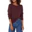Amazon Essentials Damen Leichter, Langärmeliger Pullover Mit Rundhalsausschnitt (Erhältlich in Übergröße), Burgunderrot, L