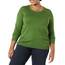 Amazon Essentials Damen Leichter, Langärmeliger Pullover Mit Rundhalsausschnitt (Erhältlich in Übergröße), Grün, XL