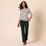 Amazon Essentials Damen Leichter, Langärmeliger Pullover Mit Rundhalsausschnitt (Erhältlich in Übergröße), Weiß Gepardenaufdruck, XL