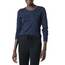 Amazon Essentials Damen Leichter, Langärmeliger Pullover Mit Rundhalsausschnitt (Erhältlich in Übergröße), Marineblau Gepard, XXL
