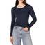 Amazon Essentials Damen Leichter, Langärmeliger Pullover Mit Rundhalsausschnitt (Erhältlich in Übergröße), Marineblau, XXL