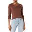 Amazon Essentials Damen Leichter, Langärmeliger Pullover Mit Rundhalsausschnitt (Erhältlich in Übergröße), Dunkles Kastanienbraun, XXL