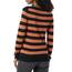 Amazon Essentials Damen Leichter, Langärmeliger Pullover Mit Rundhalsausschnitt (Erhältlich in Übergröße), Schwarz Karamell Rugby-Streifen, XXL