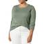 Amazon Essentials Damen Leichter, Langärmeliger Pullover Mit Rundhalsausschnitt (Erhältlich in Übergröße), Salbeigrün Meliert, XL