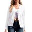 GRECERELLE Strickjacke Damen mit Knöpfen und V Ausschnitt Leichte und sommerliche Cardigan Damen Eleganter mit Spitze (Weiß, XL)