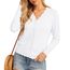 GRECERELLE Strickjacke Damen mit Knöpfen und V Ausschnitt Leichte und sommerliche Cardigan Damen Eleganter mit Spitze (Weiß, XL)
