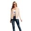 GRECERELLE Strickjacke Damen mit Knöpfen und V Ausschnitt Leichte und sommerliche Cardigan Damen Eleganter mit Spitze (Aprikose, XL)