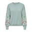 ONLY Damen Onlbrooke L/S O-Neck Flower SWT Noos, Gray Mist, XXL