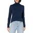Amazon Essentials Damen Leichter, Langärmeliger Rollkragenpullover, Klassischer Schnitt (Erhältlich In Übergröße), Marineblau, L