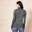 Amazon Essentials Damen Leichter, Langärmeliger Rollkragenpullover, Klassischer Schnitt (Erhältlich In Übergröße), Dunkelgrau Meliert, L