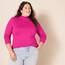 Amazon Essentials Damen Leichter, Langärmeliger Rollkragenpullover, Klassischer Schnitt (Erhältlich In Übergröße), Kräftiges Rosa, XL