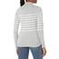 Amazon Essentials Damen Leichter, Langärmeliger Rollkragenpullover, Klassischer Schnitt (Erhältlich In Übergröße), Hellgrau Meliert Weiß Platzierter Streifen, XXL