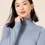Amazon Essentials Damen Leichter, Langärmeliger Rollkragenpullover, Klassischer Schnitt (Erhältlich In Übergröße), Indigoblau Meliert, XXL