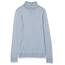 Amazon Essentials Damen Leichter, Langärmeliger Rollkragenpullover, Klassischer Schnitt (Erhältlich In Übergröße), Indigoblau Meliert, XXL