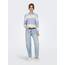 ONLY Damen Onlatia L/S Stripe Pullover KNT Noos Sweater, Kentucky Blue,L