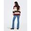 ONLY Damen Onlatia L/S Stripe Pullover KNT Noos Sweater, Zinfandel,M