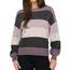 ONLY Damen Onlatia L/S Stripe Pullover KNT Noos Sweater, Dark Grey Melange,L