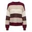 ONLY Damen Onlatia L/S Stripe Pullover KNT Noos Sweater, Zinfandel,S