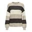 ONLY Damen Onlatia L/S Stripe Pullover KNT Noos Sweater, Chocolate Torte,S
