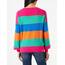 ONLY Women's ONLATIA L/S Stripe Pullover KNT NOOS Strickpullover, Fuchsia Purple/Stripes:Green bee/Victoria Blue/Persimmon orange, L