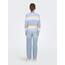 ONLY Damen Onlatia L/S Stripe Pullover KNT Noos Sweater, Kentucky Blue,XXL