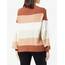 ONLY Damen Onlatia L/S Stripe Pullover KNT Noos Sweater, Tortoise Shell/Stripes:w. Mel/Indian Tan Mel/Cloud Dancer/Pumice Stone Mel/Indian Tan Mel/Tortoise Shell Mel,M