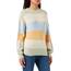 ONLY Damen Onlatia L/S Stripe Pullover Knt Noos Sweater, Desert Sage/Stripes:pumice Stone/Blue Fog/ Oil Yellow ,M