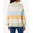ONLY Damen Onlatia L/S Stripe Pullover Knt Noos Sweater, Desert Sage/Stripes:pumice Stone/Blue Fog/ Oil Yellow ,XL