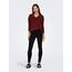 ONLY Damen ONLCAMILLA V-Neck L/S Strickpullover KNT 15204588, Spiced Apple/Detail:melange ,XS