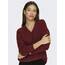 ONLY Damen ONLCAMILLA V-Neck L/S Strickpullover KNT 15204588, Spiced Apple/Detail:melange ,XS
