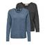 ONLY Damen ONLCAMILLA V-Neck Strickpullover 2-Pack, Blue Mirage Melange/Dark Grey Melange, XS