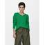 ONLY Damen ONLCAMILLA V-Neck L/S Strickpullover KNT 15204588, Green Bee,M