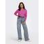 ONLY Damen ONLCAMILLA V-Neck L/S Strickpullover KNT 15204588, Strawberry Moon/Detail:Melange,S