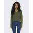 ONLY Damen ONLCAMILLA V-Neck L/S Strickpullover KNT 15204588, Winter Moss/Detail:melange ,M
