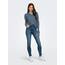 ONLY Damen ONLCAMILLA V-Neck Strickpullover 2-Pack, Blue Mirage Melange/Dark Grey Melange, S
