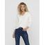 ONLY Damen ONLCAMILLA V-Neck L/S Strickpullover KNT 15204588, Birch/Detail:Melange,S