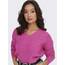 ONLY Damen ONLCAMILLA V-Neck L/S Strickpullover KNT 15204588, Strawberry Moon/Detail:Melange,M