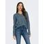 ONLY Damen ONLCAMILLA V-Neck Strickpullover 2-Pack, Blue Mirage Melange/Dark Grey Melange, S