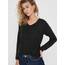 ONLY Damen ONLCAMILLA V-Neck Strickpullover 2-Pack, Blue Mirage Melange/Dark Grey Melange, S