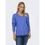 ONLY Damen ONLCAMILLA V-Neck L/S Strickpullover KNT 15204588, Ultramarine/Detail:Melange,S
