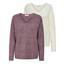 ONLY Damen ONLCAMILLA V-Neck Strickpullover 2-Pack, Rose Brown Melange/Birch Melange, M