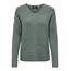 ONLY Damen ONLCAMILLA V-Neck L/S Strickpullover KNT 15204588, Laurel Wreath/Detail:Melange,M