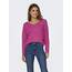 ONLY Damen Strickpullover V-Ausschnitt Sweater Onlrica Life L/S V-Neck Pullo KNT Noos 15224360,Raspberry Rose/Detail:Melange,L