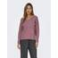 ONLY Damen ONLCAMILLA V-Neck L/S Strickpullover KNT 15204588, Crushed Berry/Detail:Melange,M