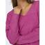 ONLY Damen Strickpullover V-Ausschnitt Sweater Onlrica Life L/S V-Neck Pullo KNT Noos 15224360,Raspberry Rose/Detail:Melange,L