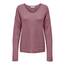 ONLY Damen ONLCAMILLA V-Neck L/S Strickpullover KNT 15204588, Crushed Berry/Detail:Melange,M