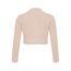 DANAEST Damen Langarm Bolero Festlich Strickjacke Schulterjacke Kurz Top (704), Grösse:M, Farbe:Beige