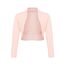 DANAEST Damen Langarm Bolero Festlich Strickjacke Schulterjacke Kurz Top (700), Grösse:XXL, Farbe:Rosa